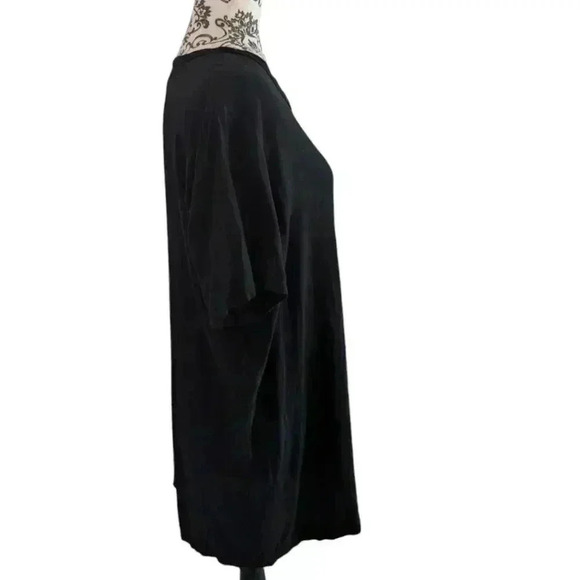 Aritzia  TNA Tunic Black Short Sleeve Dress Top Rayon Baggy Women's size Small - Picture 5 of 12